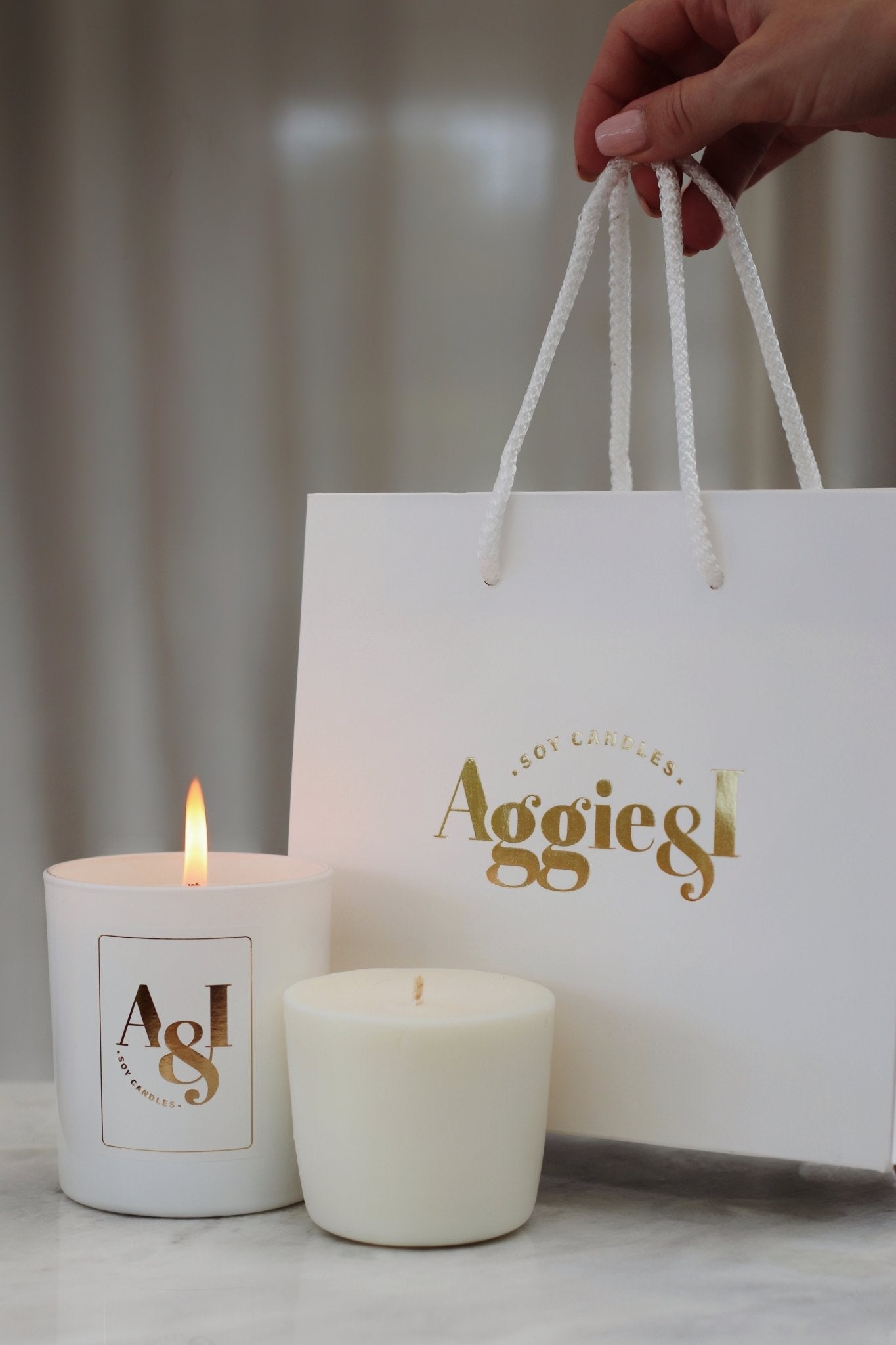 Candle Gift Bag - Aggie & I Soy Candles