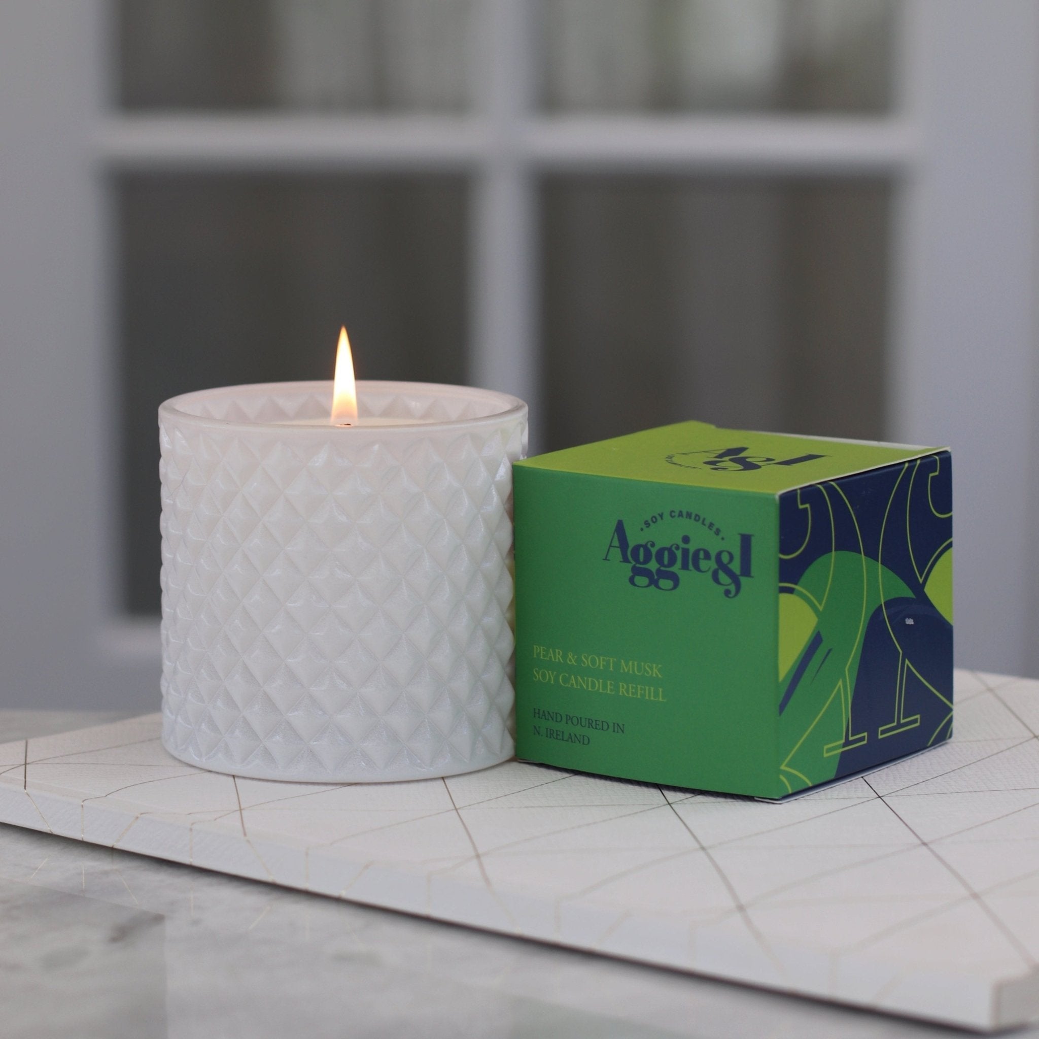 Pear & Soft Musk Soy Candle Refill | Reuse Your Jar