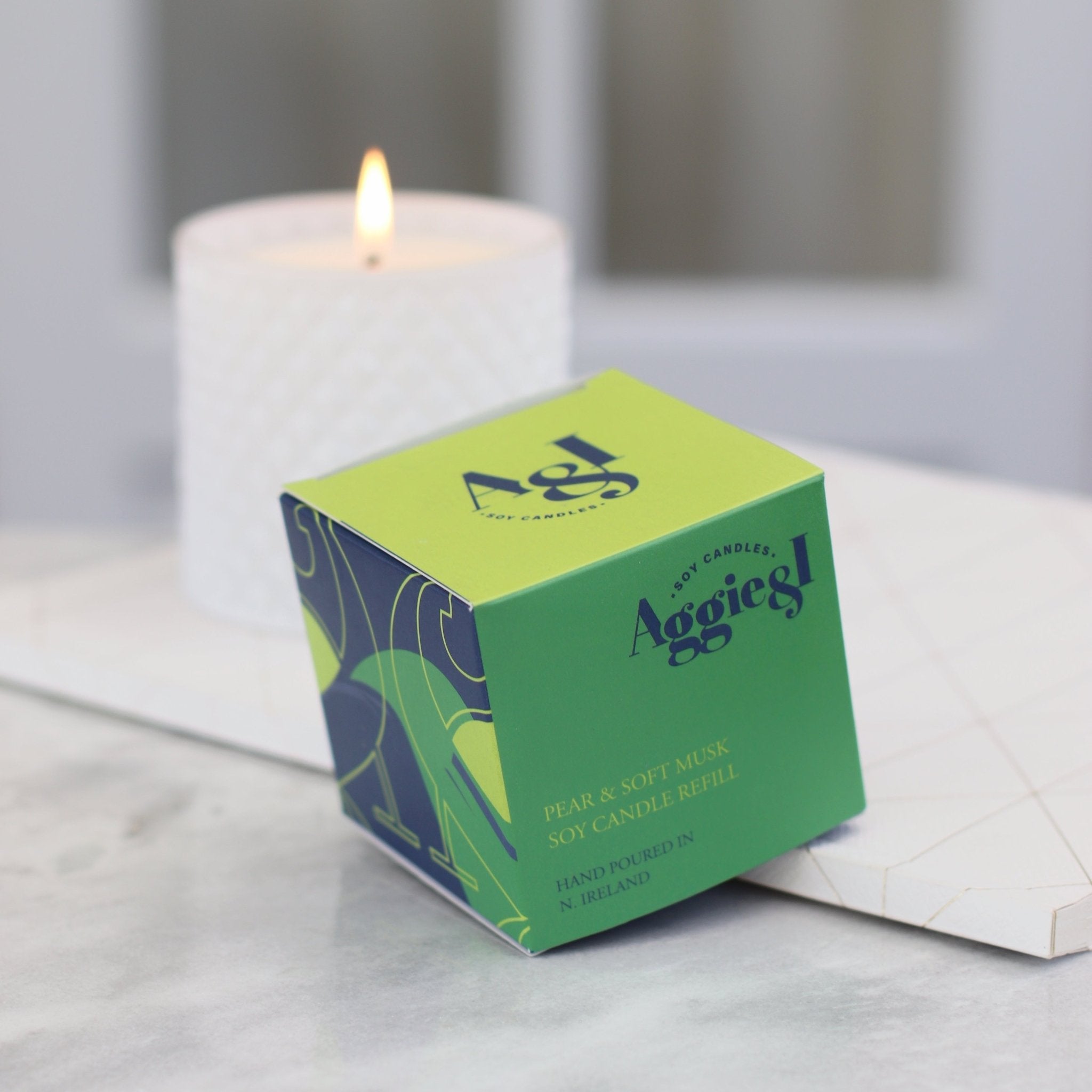 Pear & Soft Musk Soy Candle Refill | Reuse Your Jar
