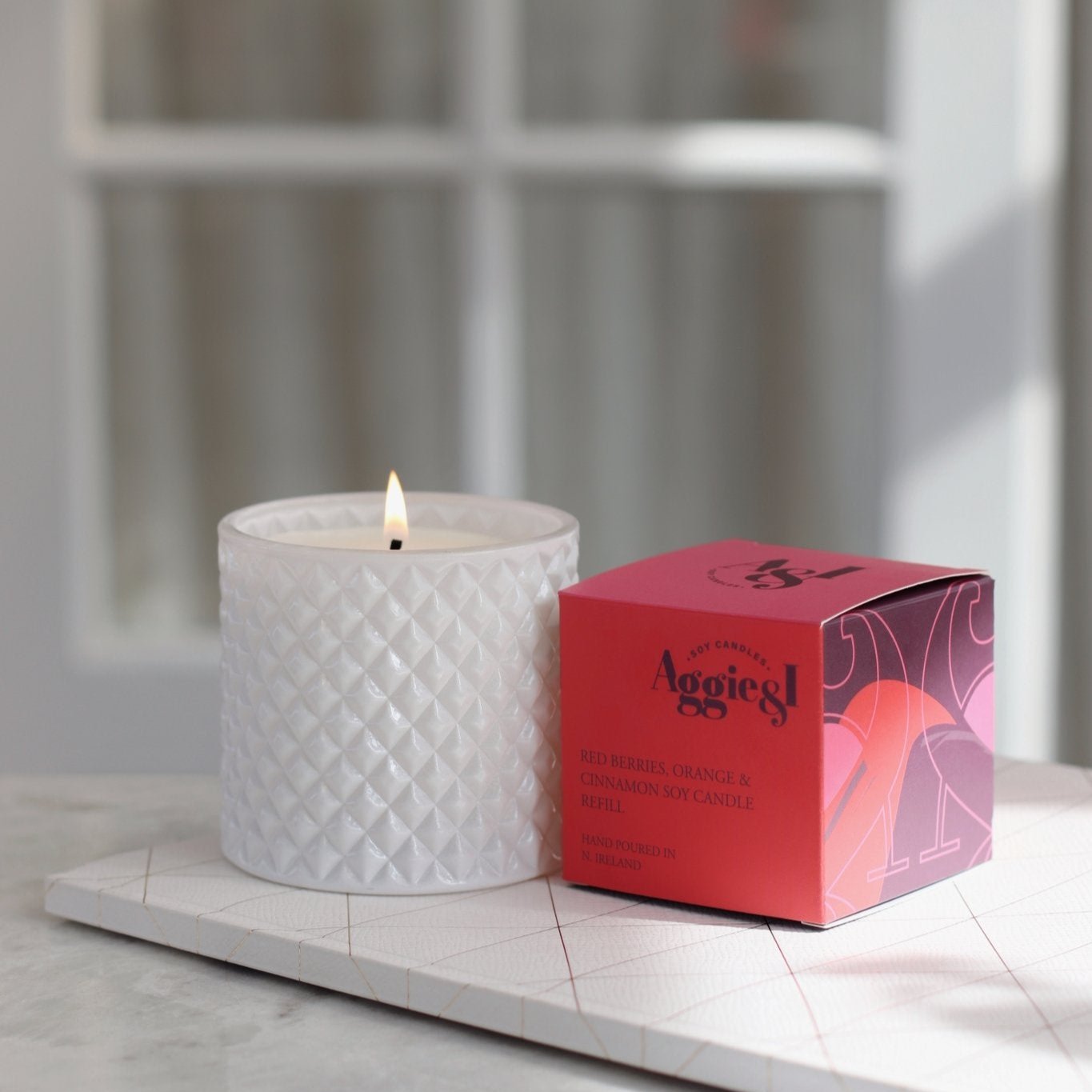 Red Berries, Orange & Cinnamon Refill | Reusable Soy Candle Refill
