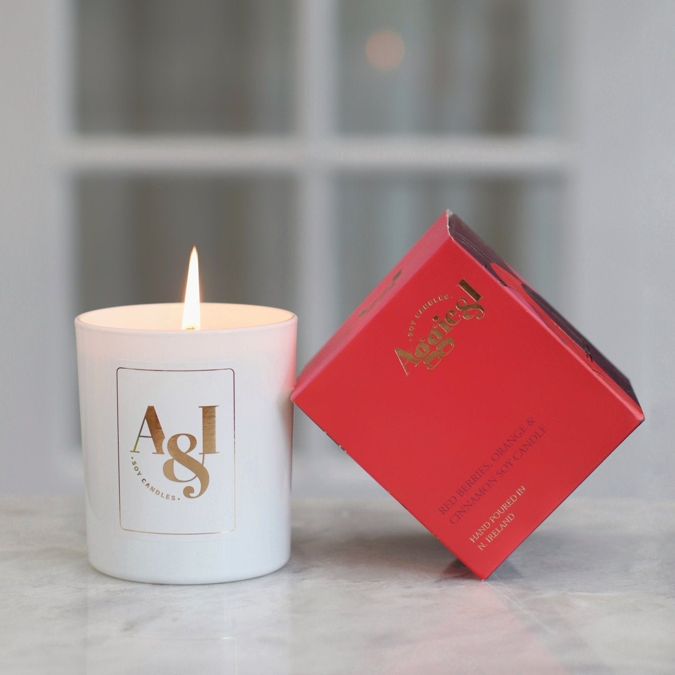 Red Berries, Orange & Cinnamon Soy Candle 