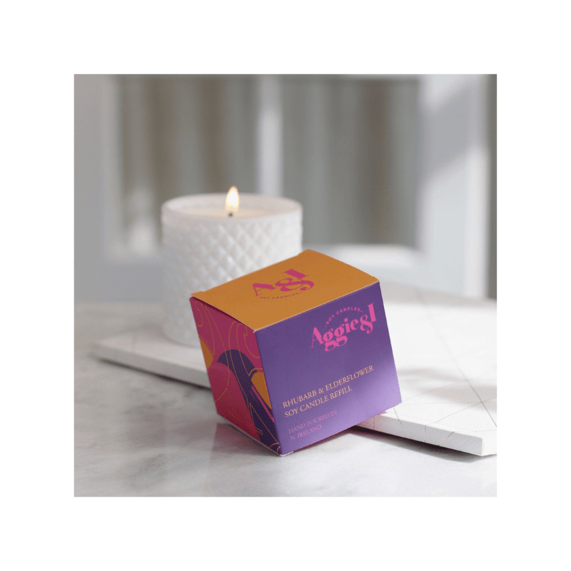 Rhubarb & Elderflower Soy Candle Refill